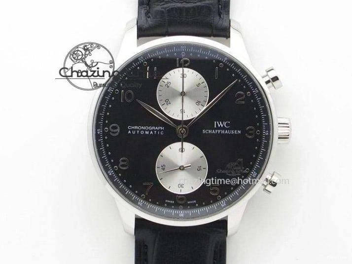 MIROTIME 0423 Durable Portuguese Fa Jones IW544202 SS GSF 1:1 Best Edition White Dial On Leather Strap 7229